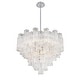preview thumbnail 3 of 7, Addis 12 Light Polished Chrome Chandelier - 26.75"W x 21.5"H x 26.75"D