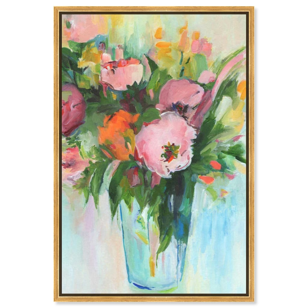 Charming Bouquet Canvas by Art Remedy