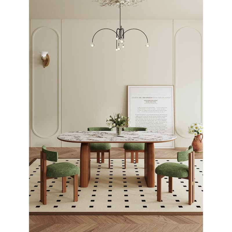 Bulgari Design Slate Stone Oval Dining Table