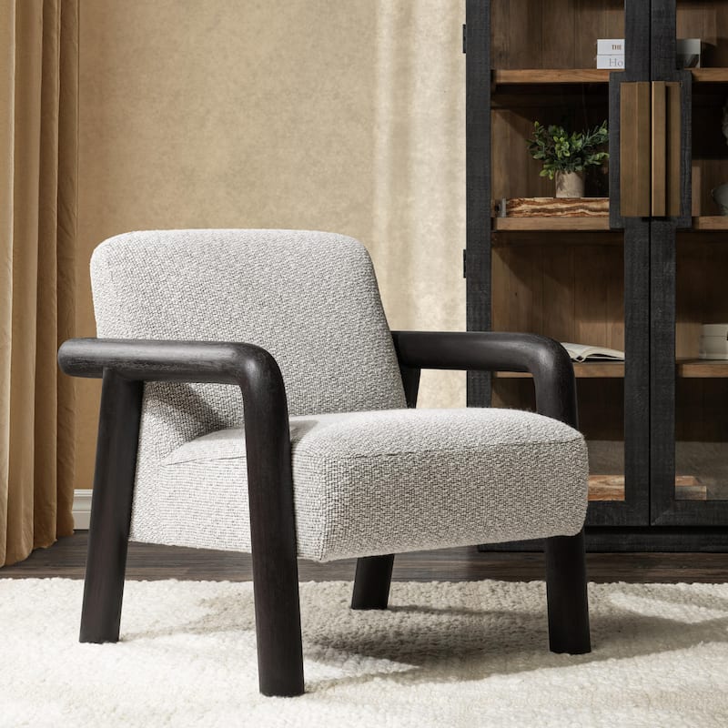 Classic Home Reyna Upholstered Fabric Accent Chair - Grey