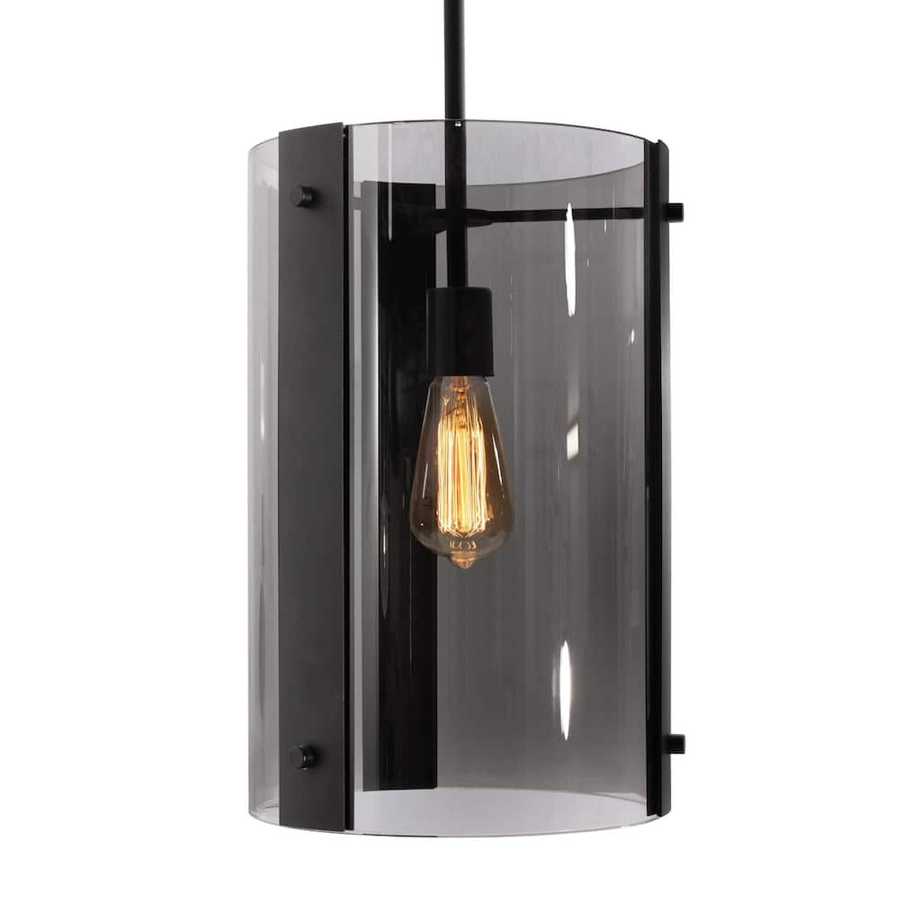 AFX DNAP10MB Pendant 10" Wide Mini Pendant with Smoke Glass Shade