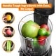preview thumbnail 8 of 6, Juicer Machines, Cold Press Juicer with 4.8" Wide Chute, Slow Masticating for Whole Vegetables & Fruits, Black
