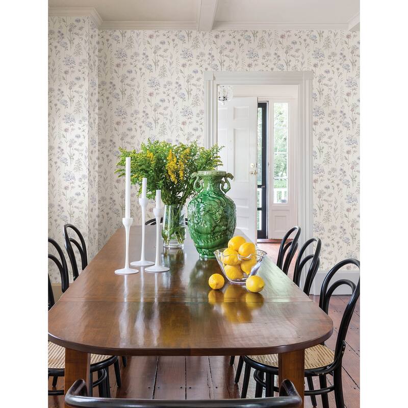 Chesapeake Bergamot Lavender Wildflower Wallpaper