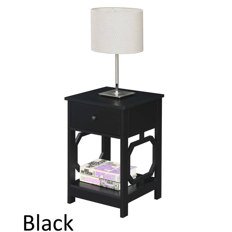 Convenience Concepts Omega 1 Drawer End Table with Shelf