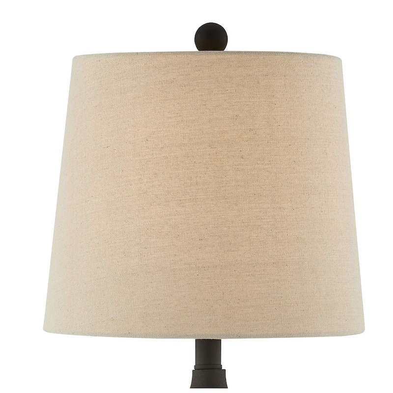 Brandon 33" Buffet Lamps with Linen Shade, Matte Black (Set of 2)