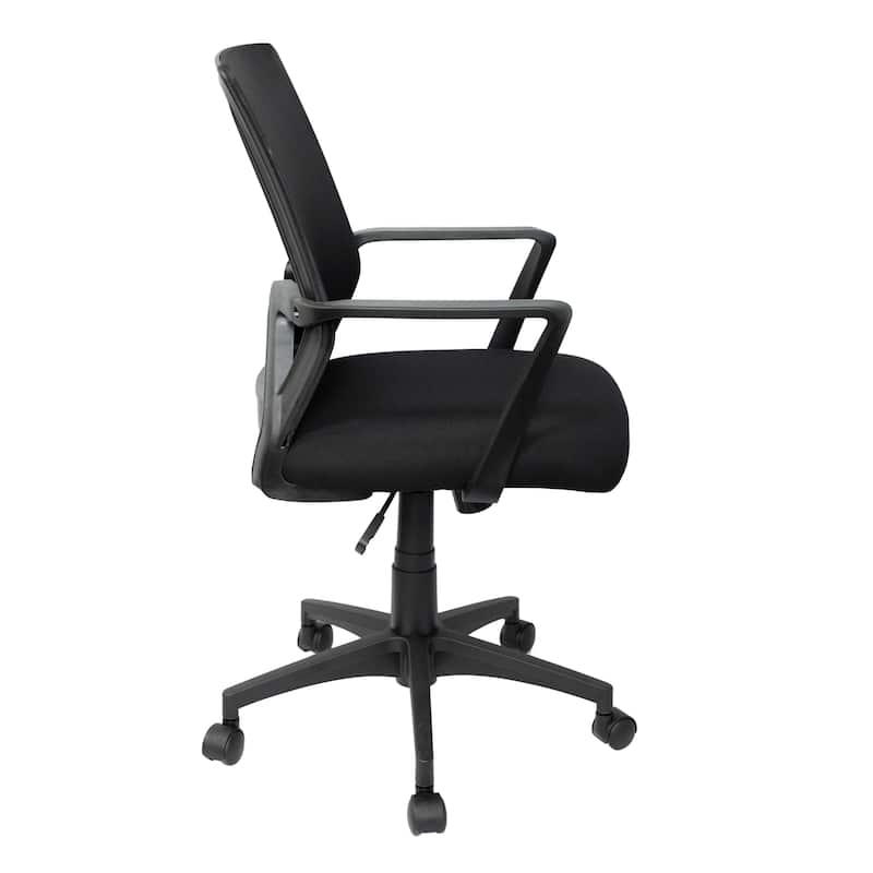 Modern Designs Black Adjustable Mesh Office Chair With Lumbar Support