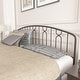 preview thumbnail 3 of 16, Hillsdale Furniture Riverbrooke Metal Arch Scallop Headboard, Bronze