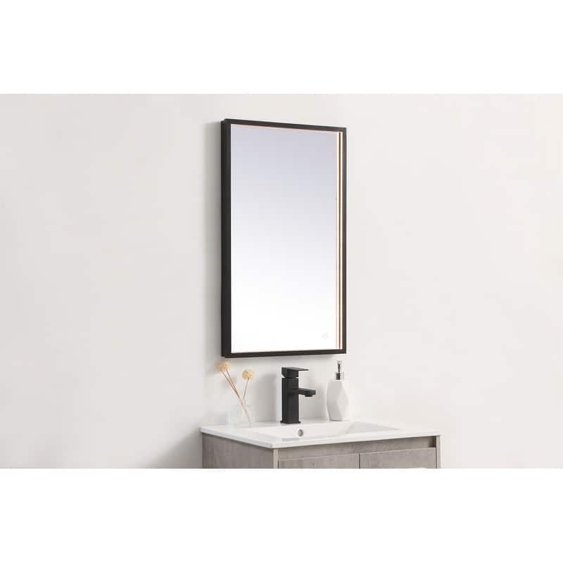 Indigo Home 18x30 inch LED mirror with adjustable color temperature