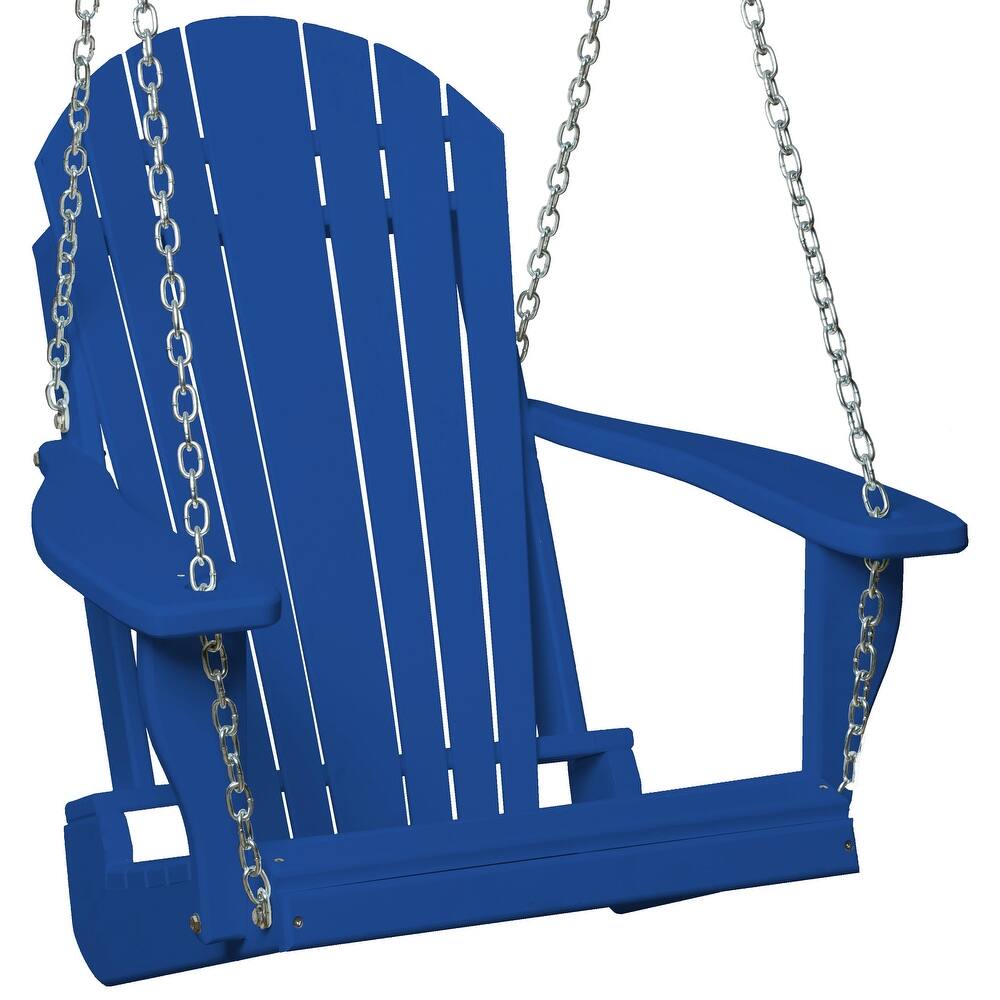 Poly Lumber Adirondack Swing Chair with Chains