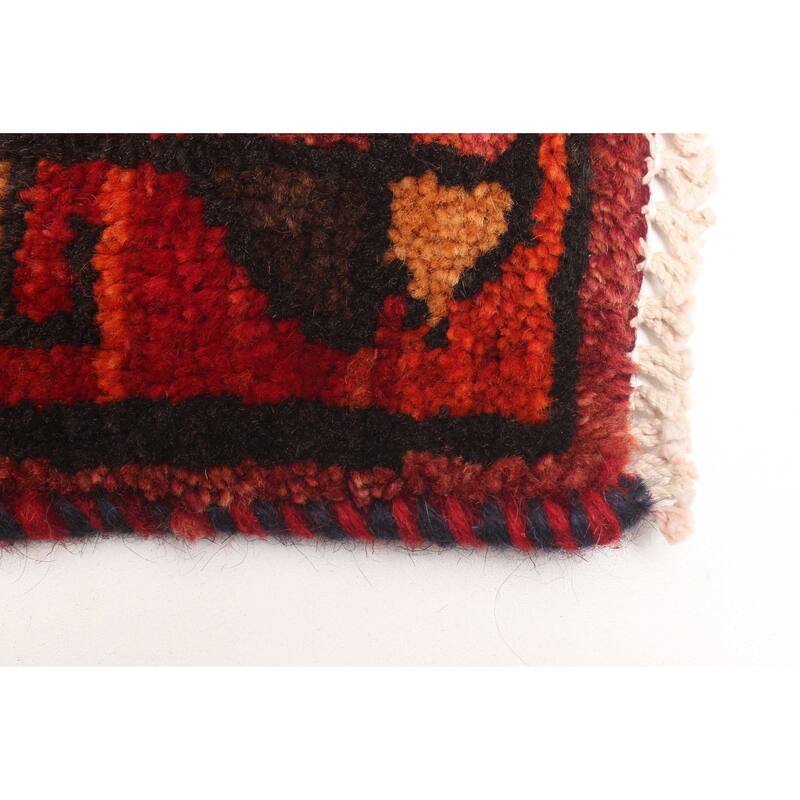 ECARPETGALLERY Hand-knotted Melis Vintage Red Wool Rug - 4'6 x 6'6