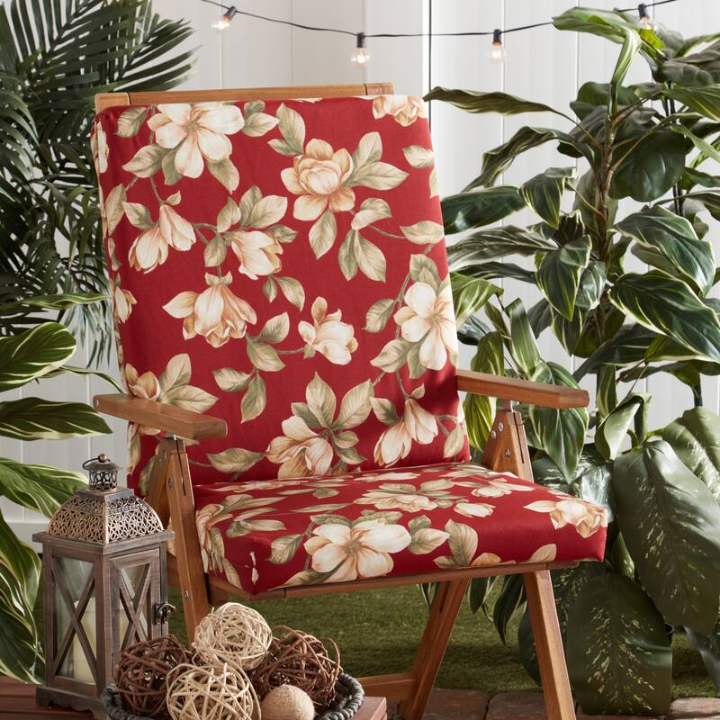 Greendale Home Fashions Outdoor High Back Chair Pad