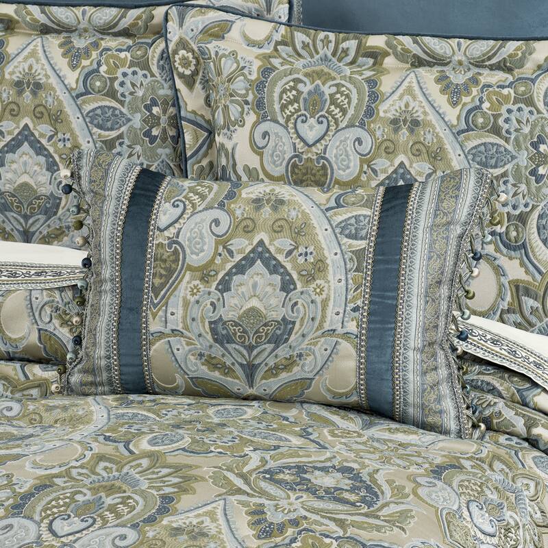 Avellino Boudoir Decorative Throw Pillow - Polyester - Spa Blue - Accent