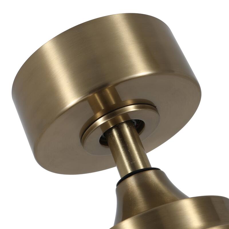 48'' Gold Indoor Ceiling Fan with Light Remote Control