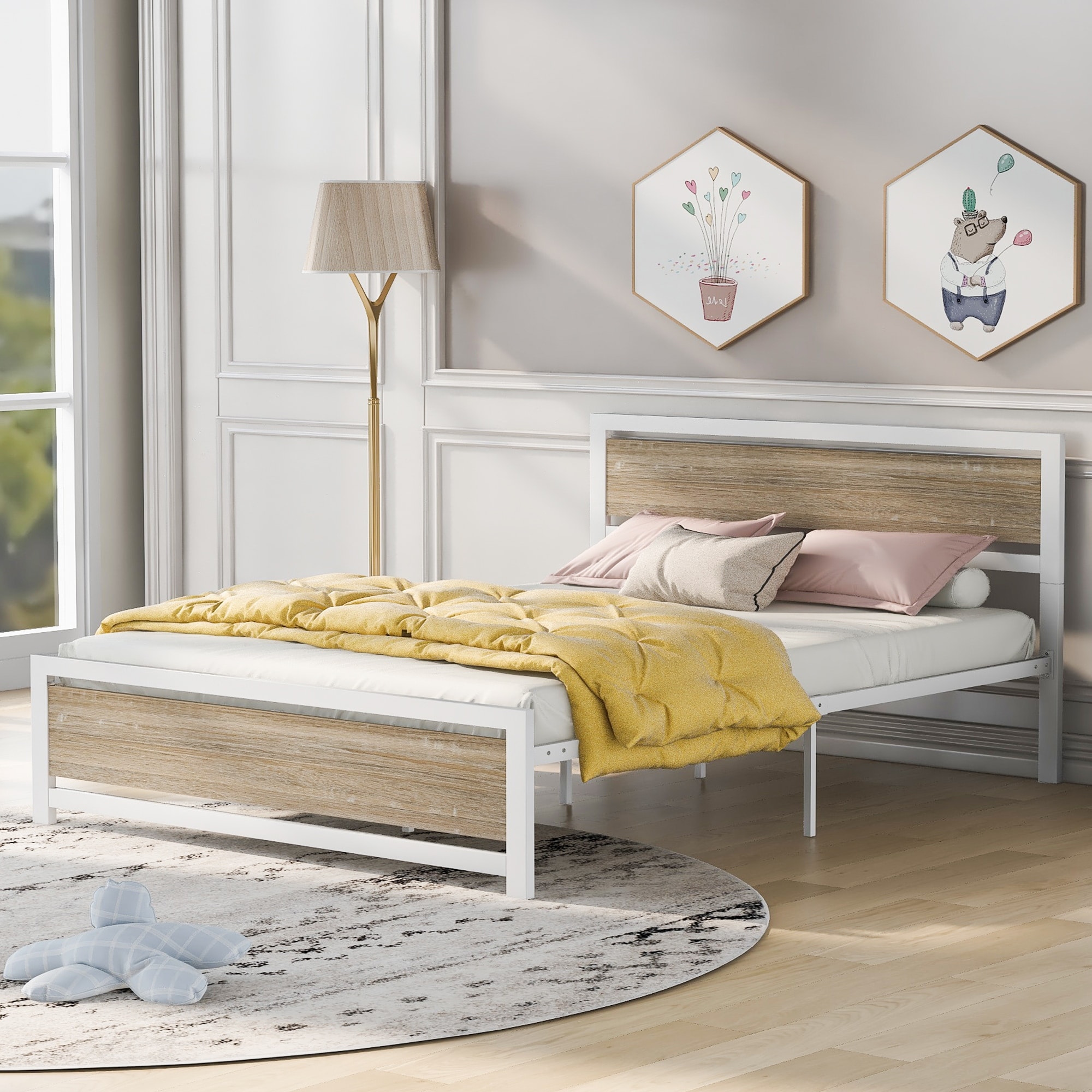 Contemporary wooden online bed frames