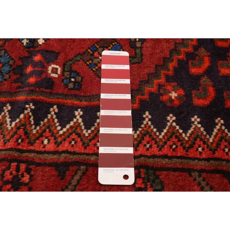 ECARPETGALLERY Hand-knotted Andelz Red Wool Rug - 4'7 x 6'7