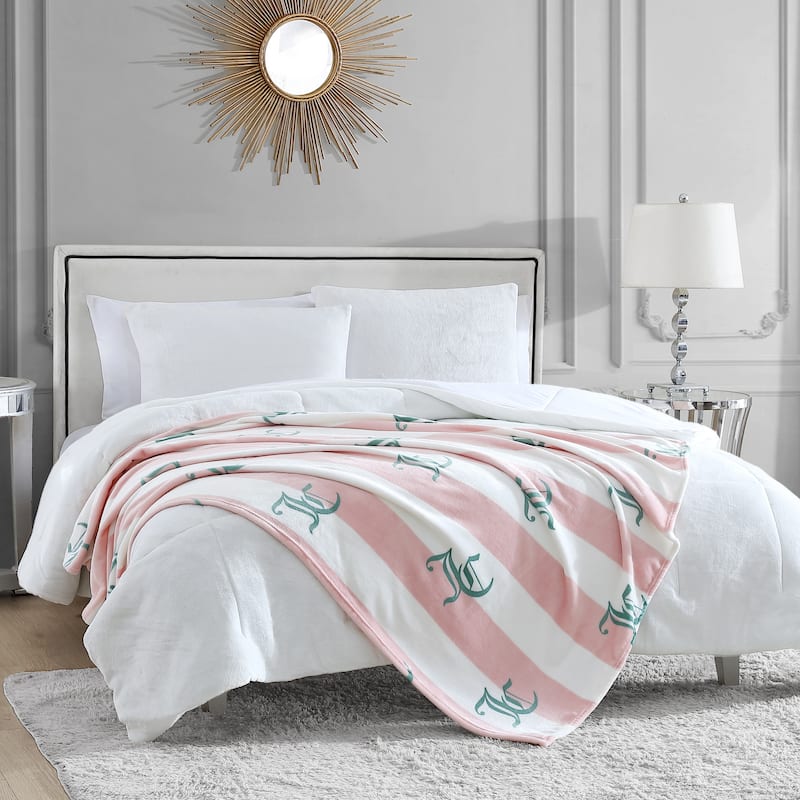 Juicy Couture Cabana 50" x 70" Plush Throws