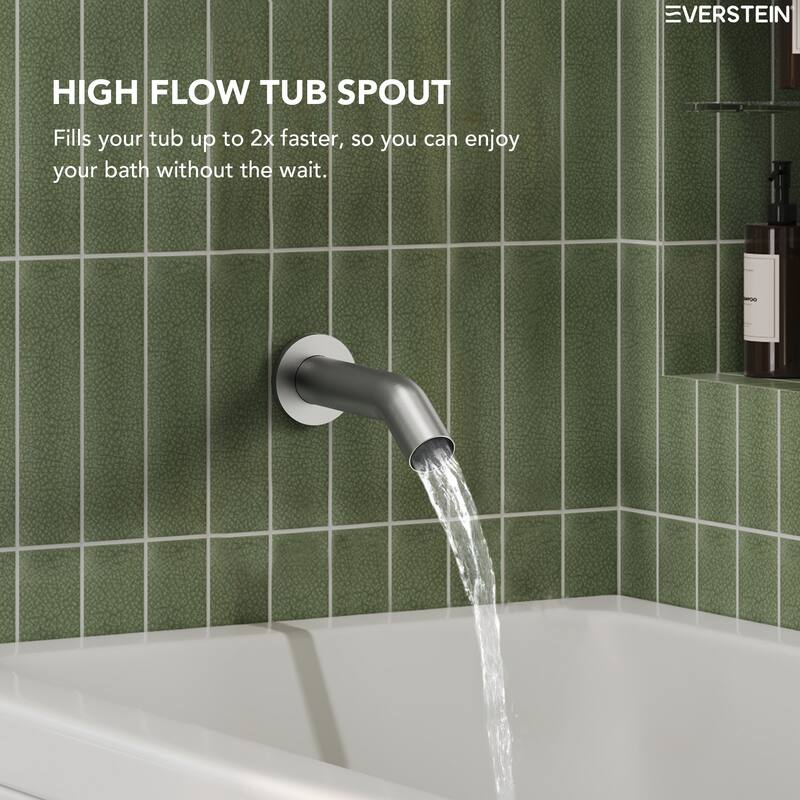 Shower and Tub Faucet Set With Valve Trim