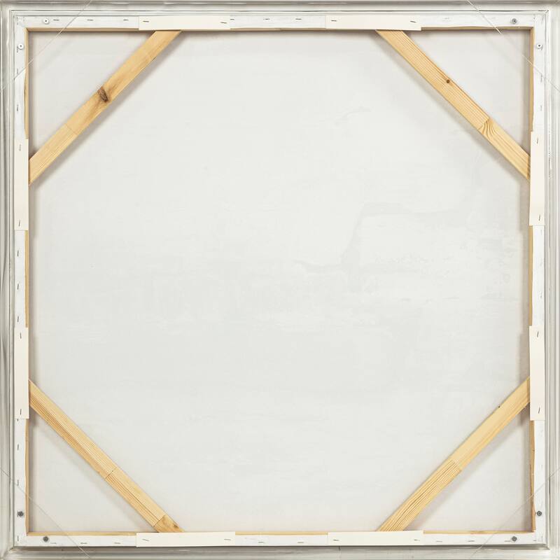 Canvas Art Print Wood Frame Abstract Textured Design - 40" Multi