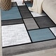 preview thumbnail 105 of 135, World Rug Gallery Contemporary Modern Boxed Color Block Area Rug