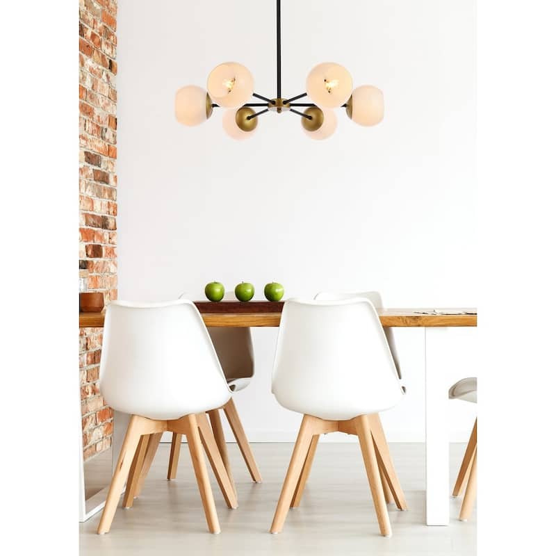 Brooke 30 inch Pendant with White Shade - N/A