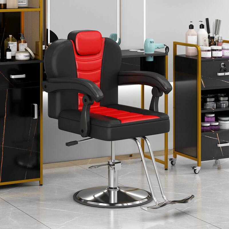 Classic Reclining barber Chair Salon Chair for Hair Stylist