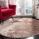 preview thumbnail 78 of 86, SAFAVIEH Handmade Paris Shag Danara 2.5-inch Thick Rug 5' x 5' Round - Beige