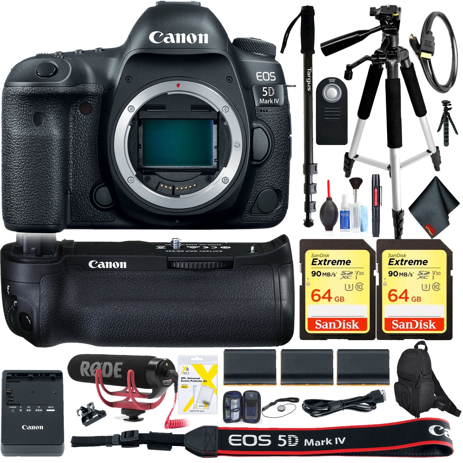 Shop Canon Eos 5d Mark Iv Dslr Camera Body Only Accessory Kit Intl Model Black Overstock 23124907