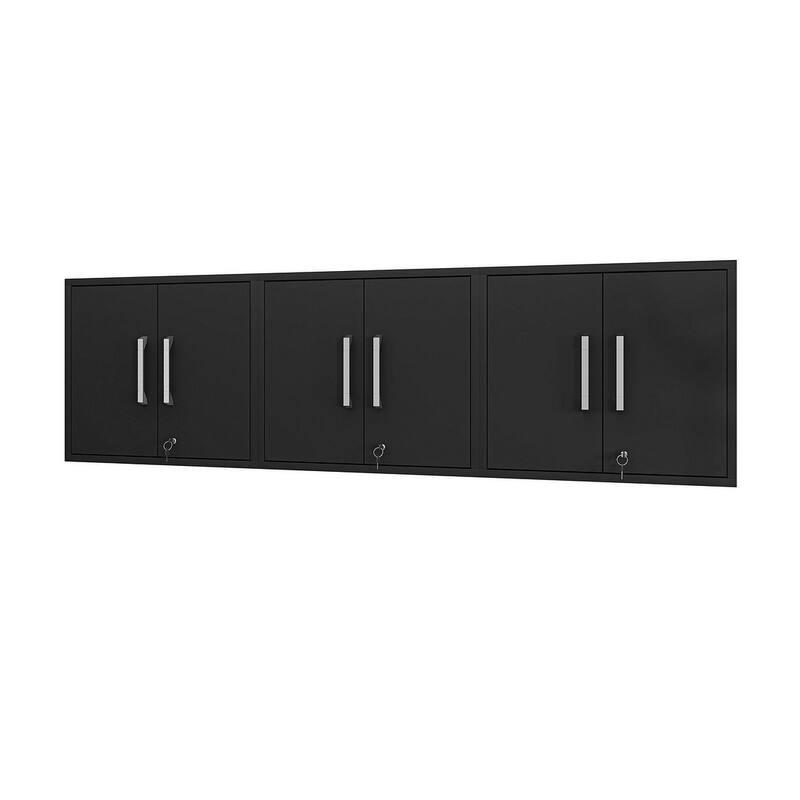 Manhattan Comfort Eiffel Floating Garage Cabinet (Set of 3)