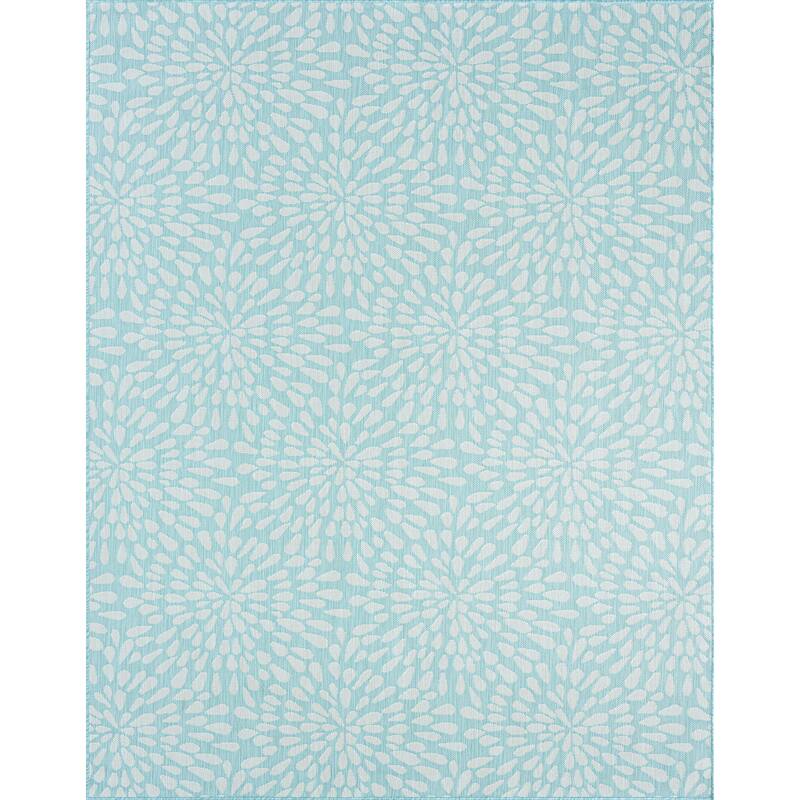 Exo Coastal Floral Indoor/Outdoor Area Rug