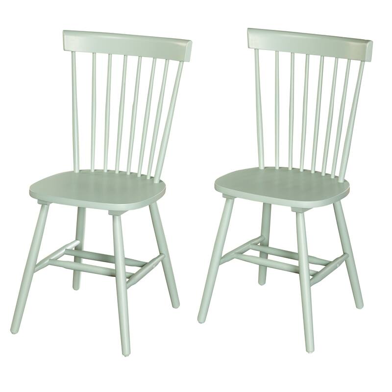Simple Living Venice Solid Wood Spindle Dining Chairs (Set of 2) - Mint