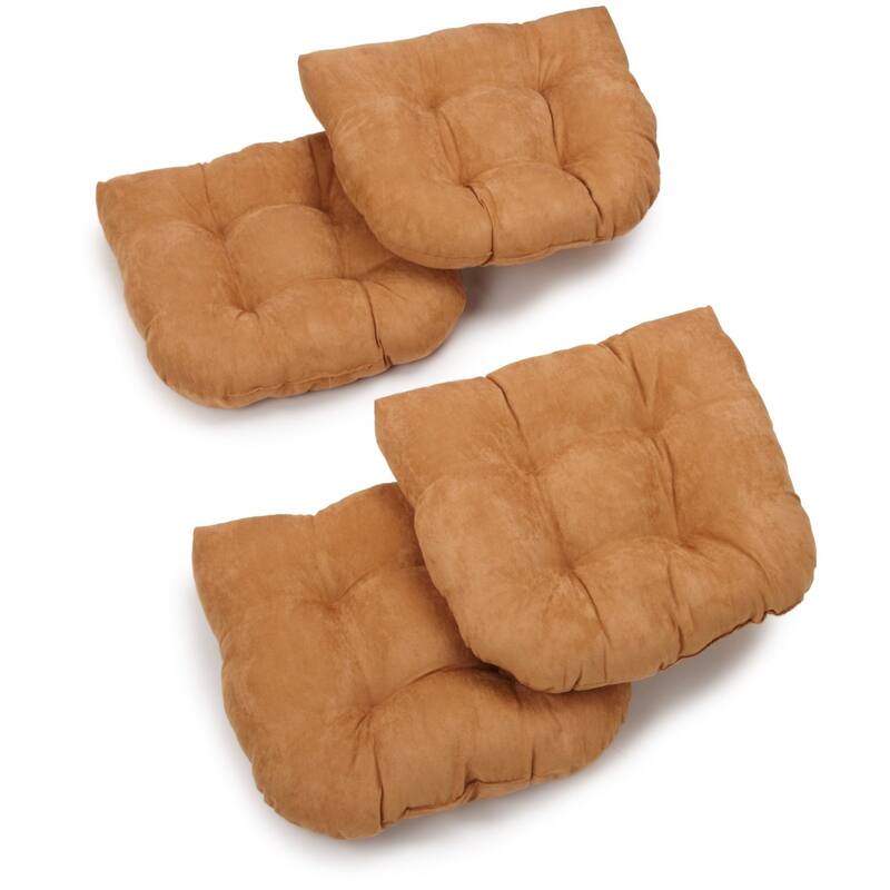 19-inch U-Shaped Microsuede Chair Cushion (Set of 1, 2, or 4)
