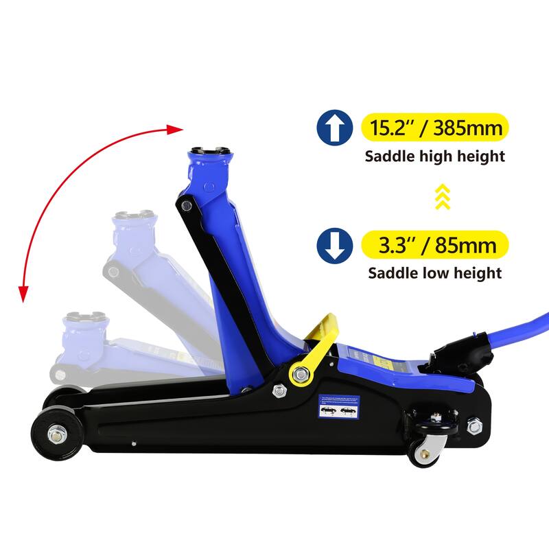 2 Ton Low Profile Floor Jack with Single Piston