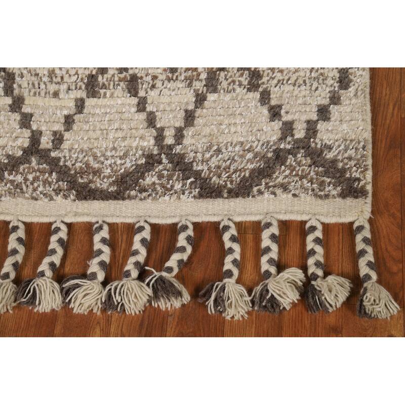 Moroccan Oriental Foyer Rug Hand-Knotted Accent Wool Carpet - 2'0"x 3'0"