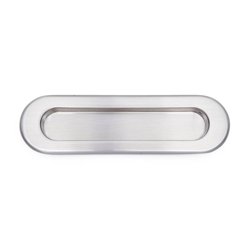 RK International 5-1/2 Inch Long Flush Cabinet Pull - Satin Nickel