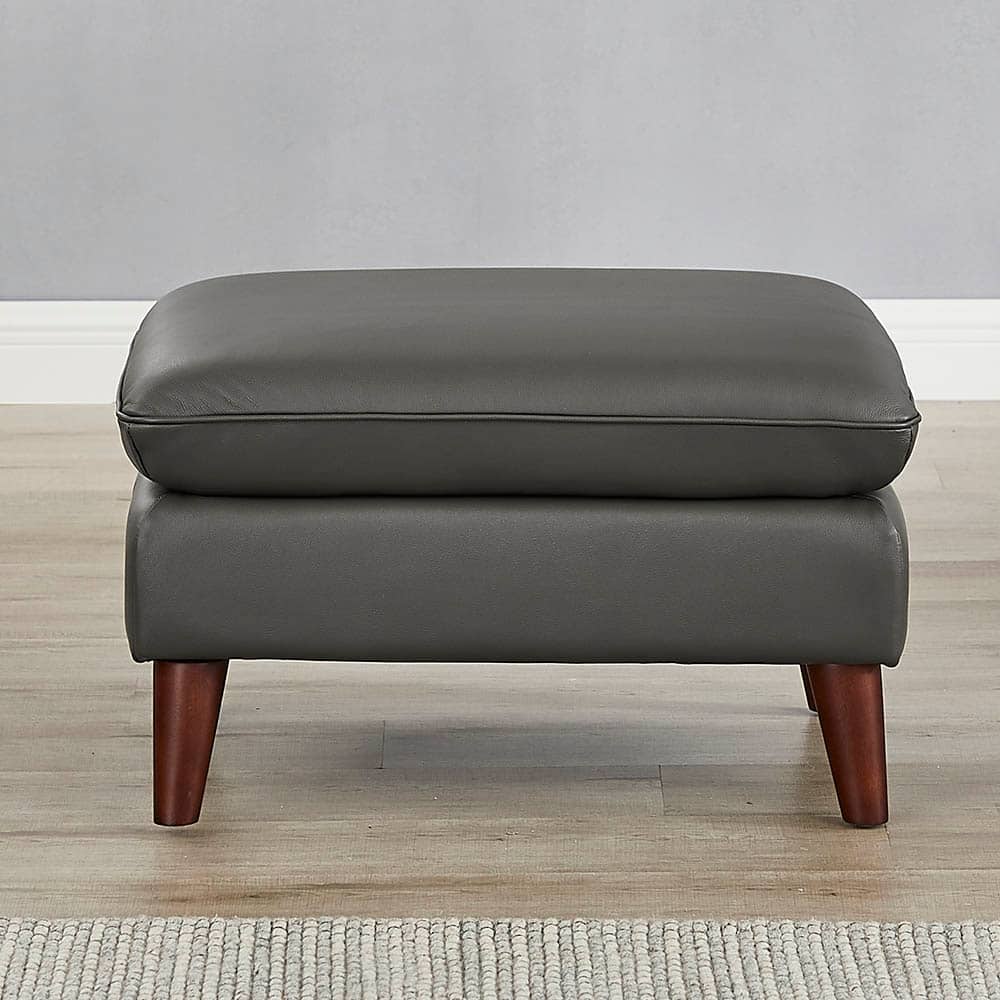 Hydeline Solana Top Grain Leather Ottoman