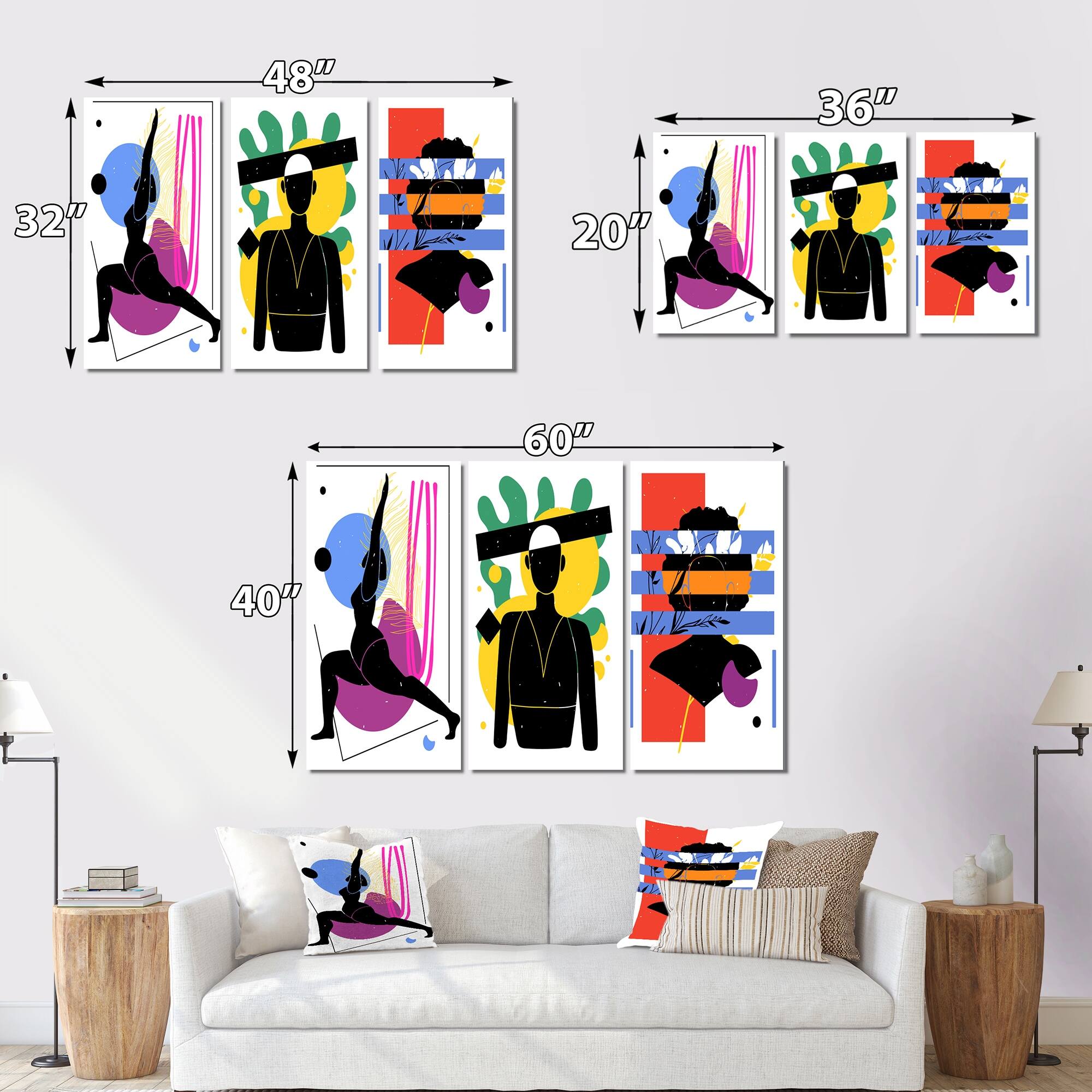 Designart 'Minimalism Fashion Abstract II' Modern & Contemporary Art