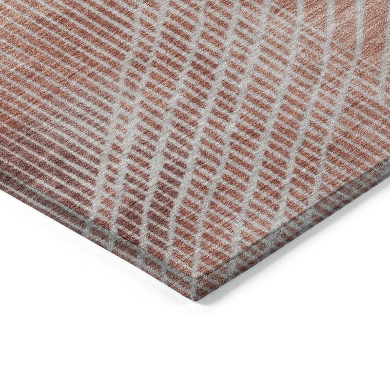 HomeRoots Geometric Transitional Rectangle Outdoor Rug