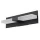 preview thumbnail 9 of 10, Dimmable LED Wall Sconce - Matte Black T-Shaped Frosted Acrylic - 5 x 18 Inch(WxH)