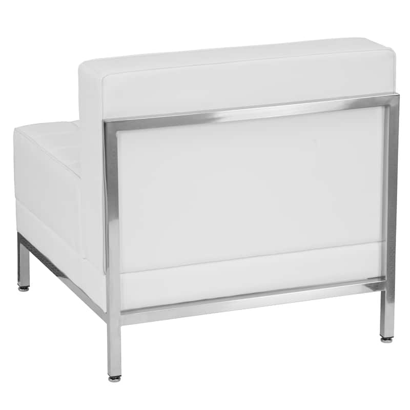 Contemporary LeatherSoft Middle Chair - Reception &Home Office Chair - 28"W x 28.75"D x 27.25"H