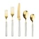preview thumbnail 30 of 33, Mepra Fantasia Ice Gold Flatware Set