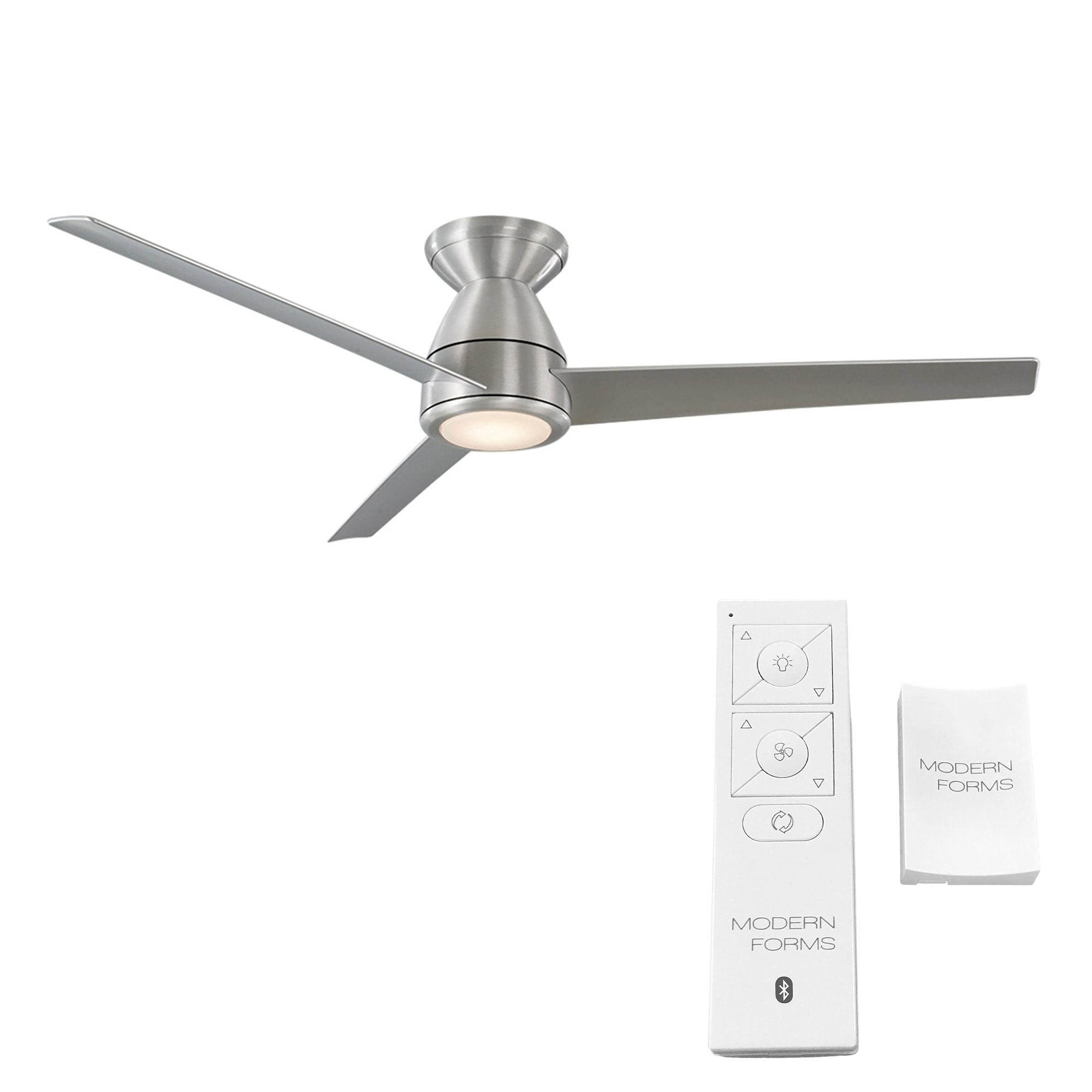Tip Top Indoor And Outdoor 3 Blade Smart Flush Mount Ceiling Fan 52in With 3000k Led Light Kit And Remote Control Overstock 31290001