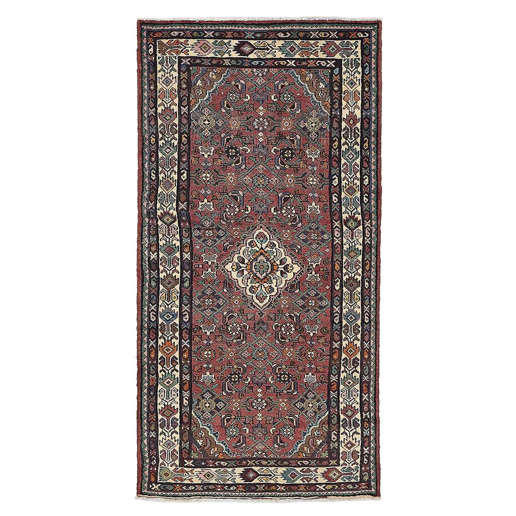 ECARPETGALLERY Hand-knotted Andelz Dark Red Wool Rug - 3'9 x 7'5