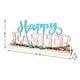 preview thumbnail 27 of 37, Glitzhome Wooden Happy EASTER HOP with Artificial Rattan Table Sign Decor Centerpiece