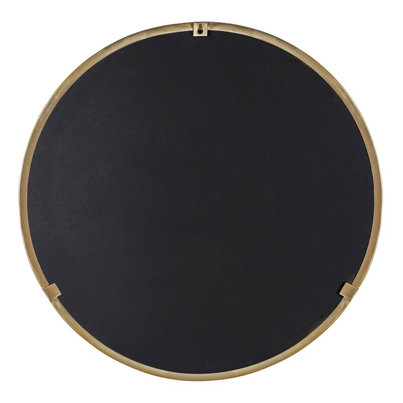Kate and Laurel Rollo Round Framed Wall Mirror