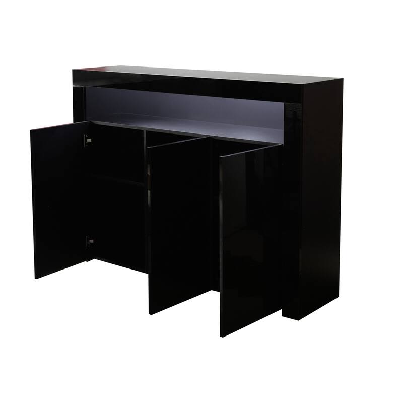Sideboard Storage Cabinet Modern Kitchen Unit Cupboard Buffet Wooden Storage Display Cabinet TV Stand