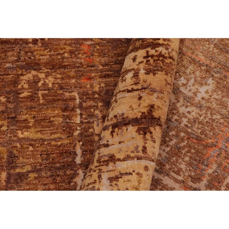 Modern Ziegler Randall Rust Gold Wool&Silk Rug - 7'10'' x 10'3''