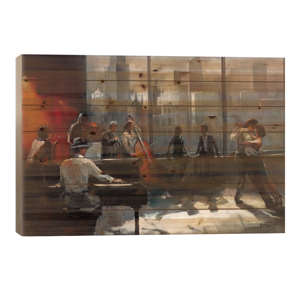 Room With A View II Print On Wood by Willem Haenraets - Multi-Color