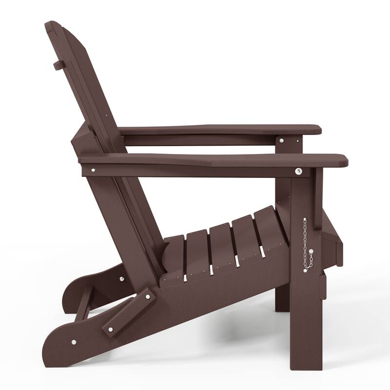 Laguna Outdoor 5-Piece Adirondack Chair With Square Coffee Table Conversation Set