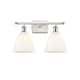 Option Matte White / White and Polished Chrome Finish
