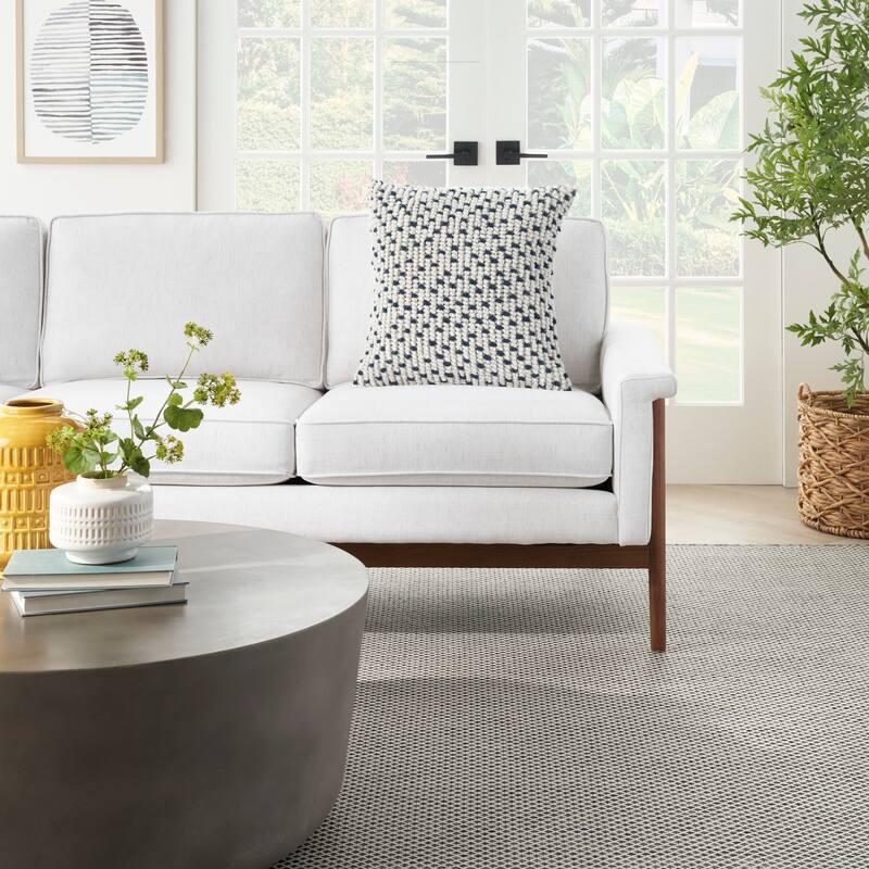 Cartier Outdoor Pillows Loop Dots Throw Pillow by Havenside Home